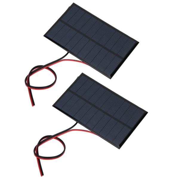 2st Mini Solpanel Modul System Laddare Batteri DC 5V 250mA med Kabellängd 30cm/11.8in
