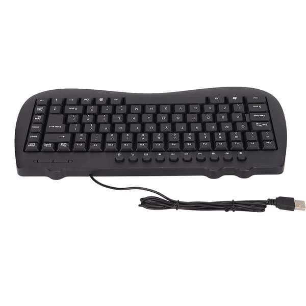 95 Tasters Kablet Mini USB Stasjonær Datamaskin Stille Ultratynn Multimedia Lite Språk Tastatur