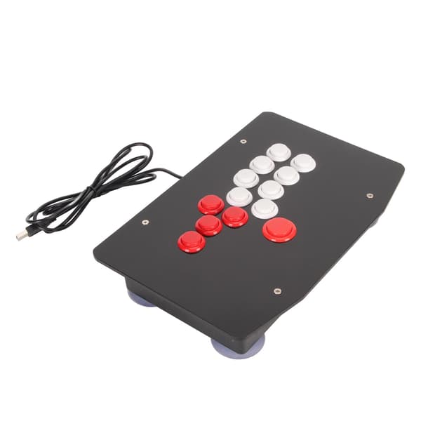 USB 2.0 Arcade Fight Stick med 5 retningsknapper og 8 store handlingsknapper