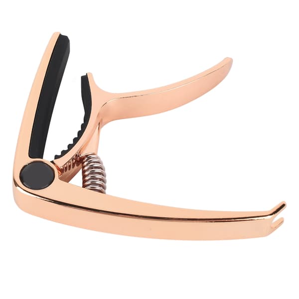 Gitarr Capo Metall Justerbar Fjäderspänning Capo för Akustisk El Ukulele Bas Roséguld