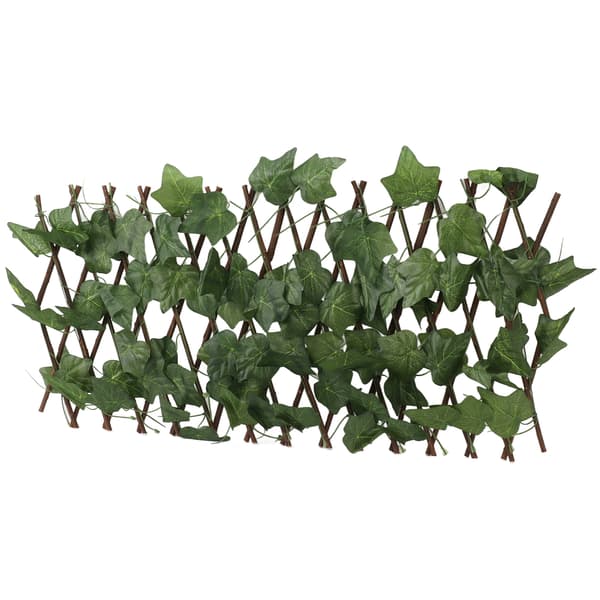 Ekspanderbart vanntett kunstig hekk gjerde solbeskyttelse hage topiary plante Virginia Creeper blader