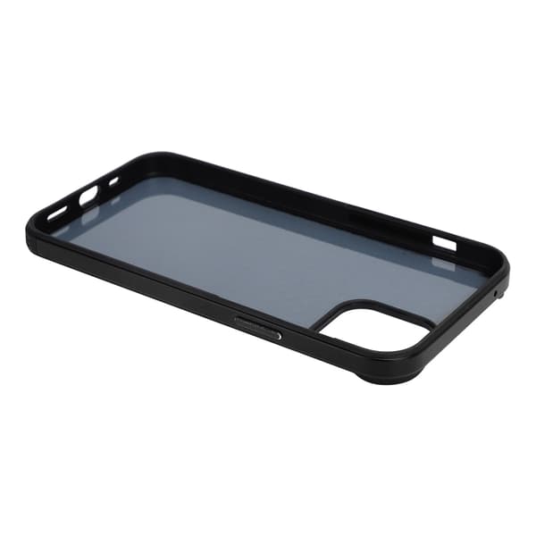 SULADA Fiber Texture Metal Frame Full Body Case for iPhone 12 PRO, Kul Sort