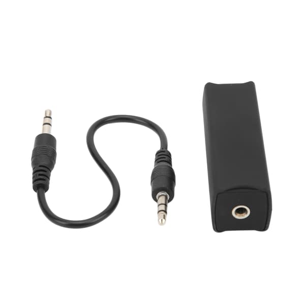 3,5 mm Ground Loop Støjisolator Filter 20Hz-20kHz til Bil Hjem Stereoanlæg Sort