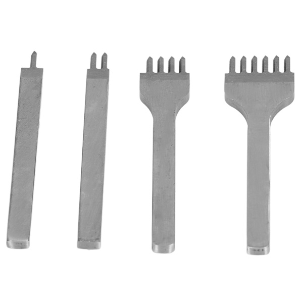 HSS Diamond Lacing Stitching Chisel Set 5mm Spacing Leather Craft Punching Stamping Tool
