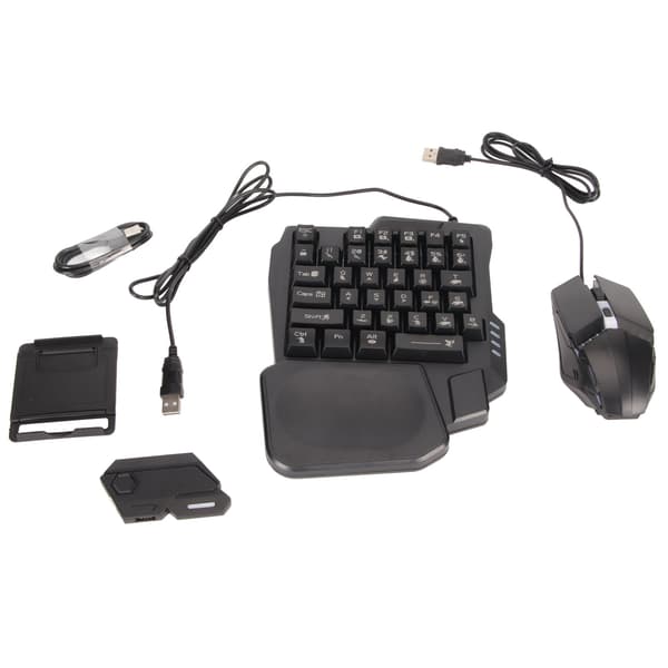 Halv Hånds Gaming Tastatur og Mus Combo Kablet Konverter til Android Harmony iOS 10.0 til 13.3