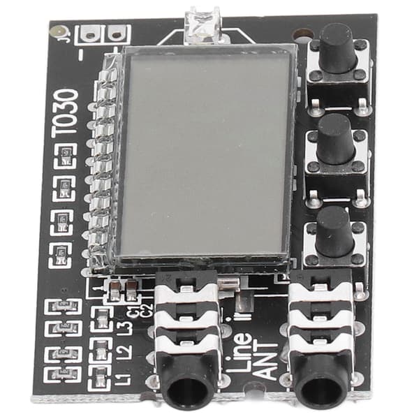 FM Transmitter Board Digital LCD 2-kanals 76MHz til 108MHz Stereo Audio Modul 3.6V til 15V
