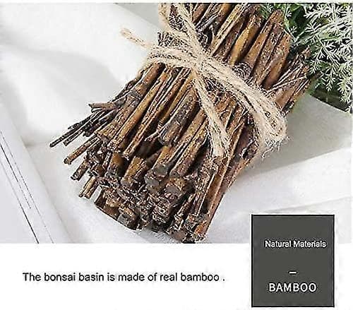 28 cm Artificial Plants - Mixed Bamboo Pot, Home Decor (ShiKai)