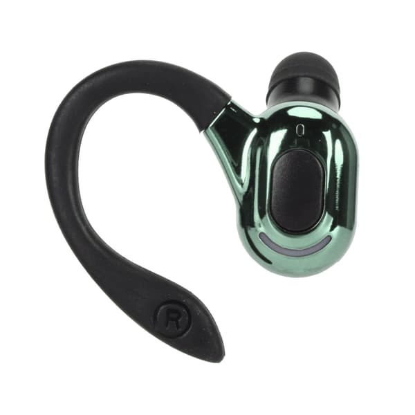 Bluetooth 5.2 Trådlöst Headset Hifi Stereo HD Samtal Brusreducering IPX4 Vattentätt Enkelt Öronstycke Svart Grön