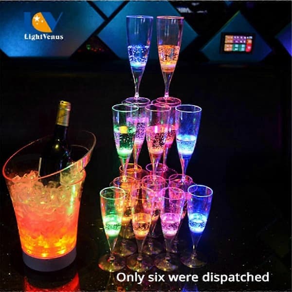 Lysende Bar Cup KTV Lysende Cocktailglass 6 stk Lysende Kopper
