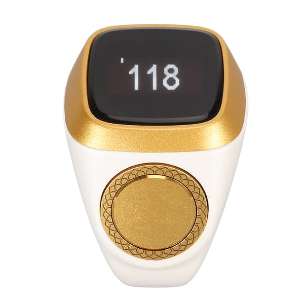18mm Elektronisk Räknare 049 Tum Digital Display Smart Räknering med Vibrationspåminnelse Vit