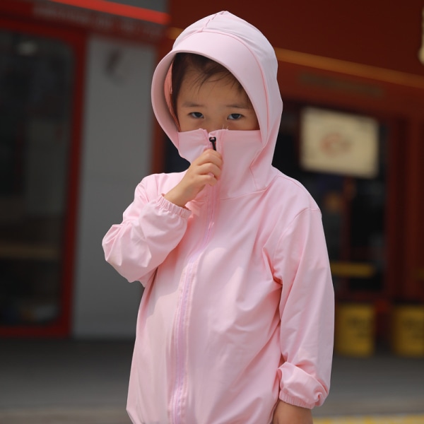 UPF50+ solbeskyttelsestøj til børn Pink 110cm