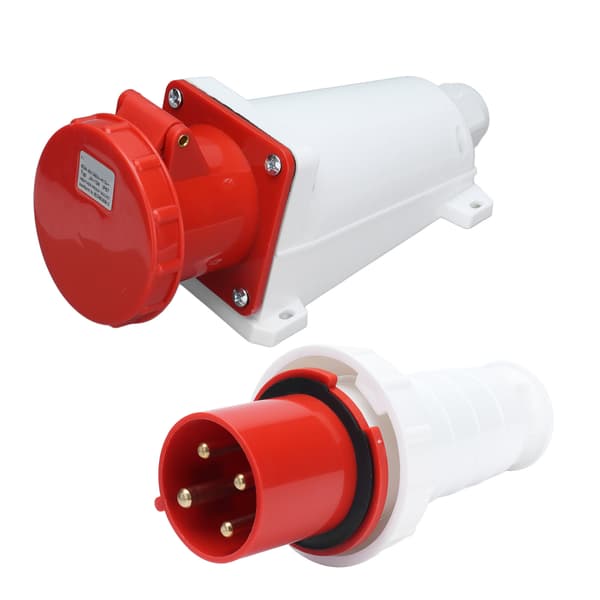 Vandtæt IP67 industriel flystik overflademontering 4 ben 3P+E 380V 415V 63A