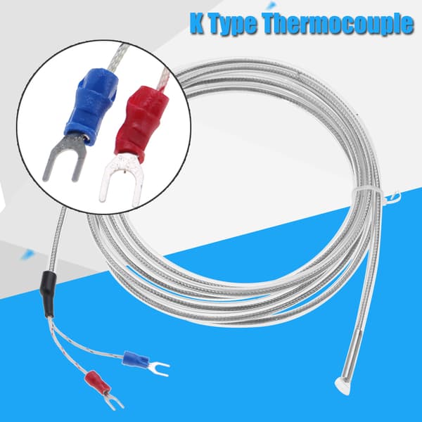 PTFE K-typ termoelement 2-tråds vattentät korrosionsbeständighet B