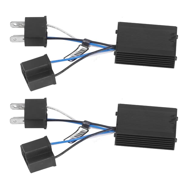 2 stk. LED-frontlysdekoder i aluminiumslegering, bærbar, universell feilkodelysdemper
