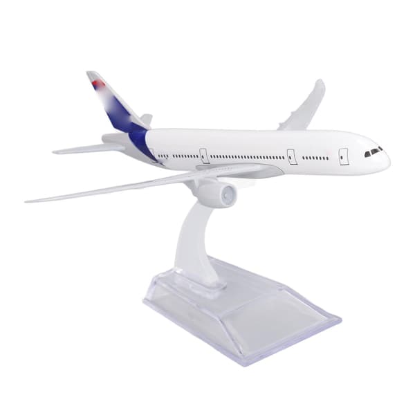 787 Flygplansmodell Legering Heminredning Exakta Detaljer Simulerat Flygplan med Bas