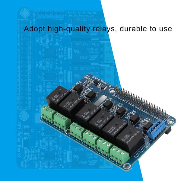 6-kanals Raspberry Pi Relæmodul Udvidelseskort til A Plus B Plus 2B 3B