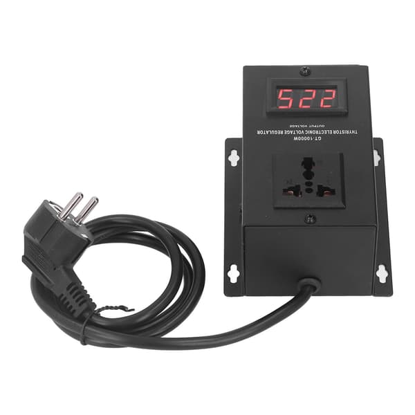 10000W Elektronisk Spenningsregulator Tyristor Step Up Buck Converter Transformator EU Plugg 220V
