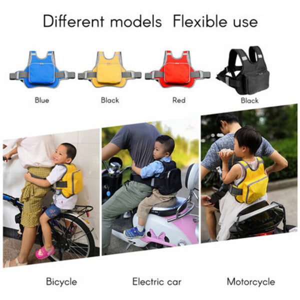 Motorcykel sikkerhedssele til børn Justerbar elbil sikkerhedssele til børn, fast sikkerhedssele