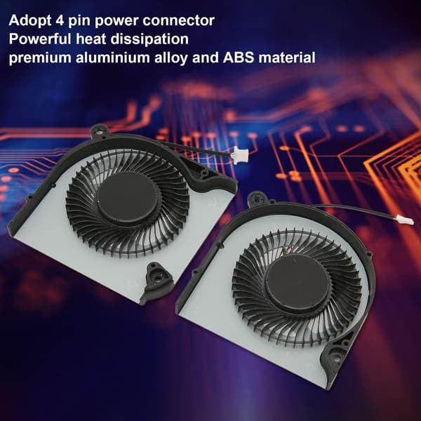 Holdbar ABS Aluminium Legering 4Pin CPU Køleventilator til Nitro 5 AN515 43 AN515 54