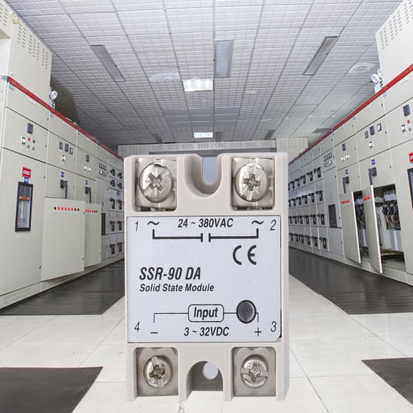 SSR-90DA 90A Solid State Relémodul SSR DC AC Inngang 3-32V DC