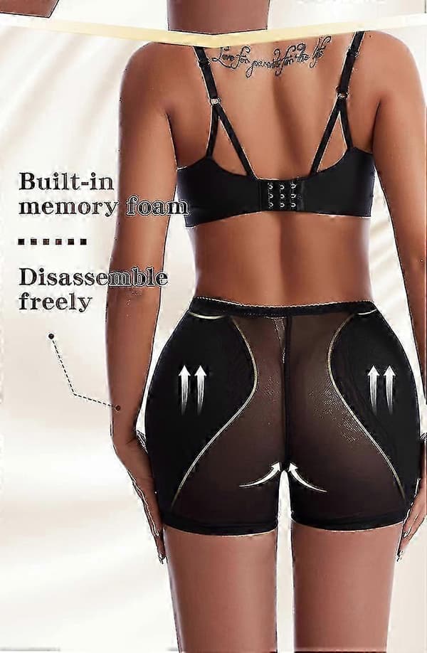 Vadderade sömlösa shapewear-trosor för kvinnor, höftförstärkande underkläder