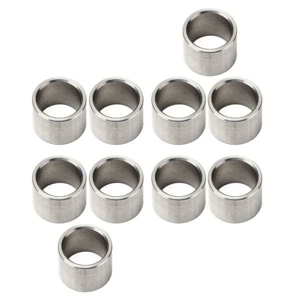 10 stk. 15 mm OD 12 mm ID Rustfrit Stål Skive Spacer Hardware Tilbehørssæt