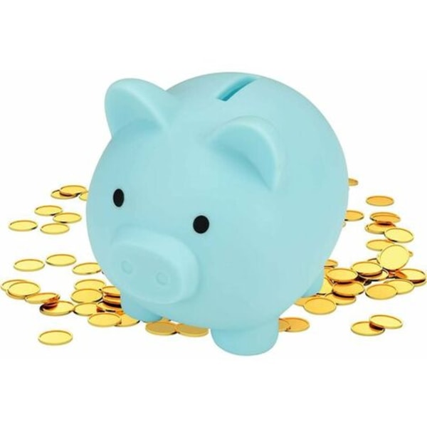 Dejlig bank med piggy bund roterende låg Stor kapacitet grise pengekasse god gave til børn børn opbevaring penge banker