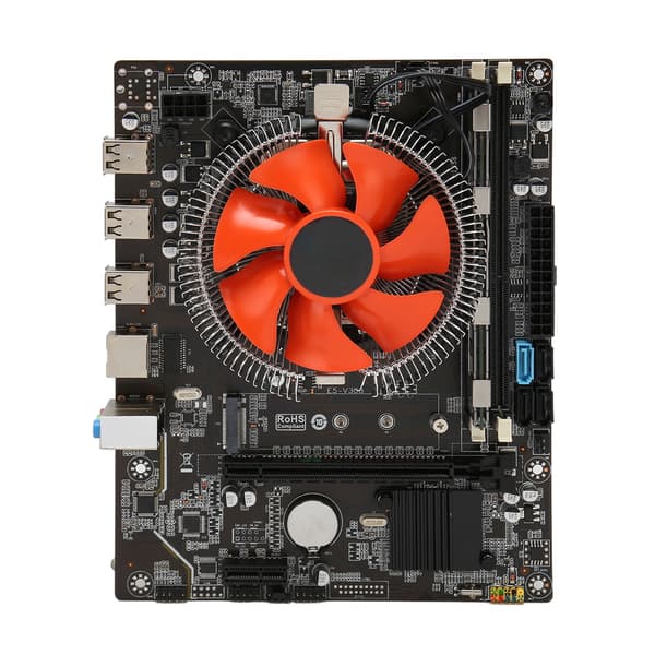X79 Moderkort E5 2420 CPU 8G DDR3 6 Kärnor 12 Trådar Combo med Fläkt Dubbel Indikatorlampa för PC