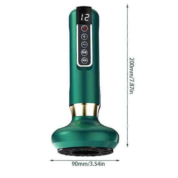 Anti-Cellulite Massager Trådløst Cupping Massageinstrument til Mænd Kvinder Grey