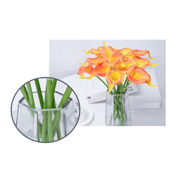 Tekokukka calla lily tekokukka auringonlaskun väri 10kpl,