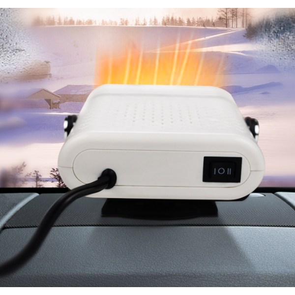 Bilvarmer, bærbar bilvarmer, varmelegemeafrimning (12V lys hvid),