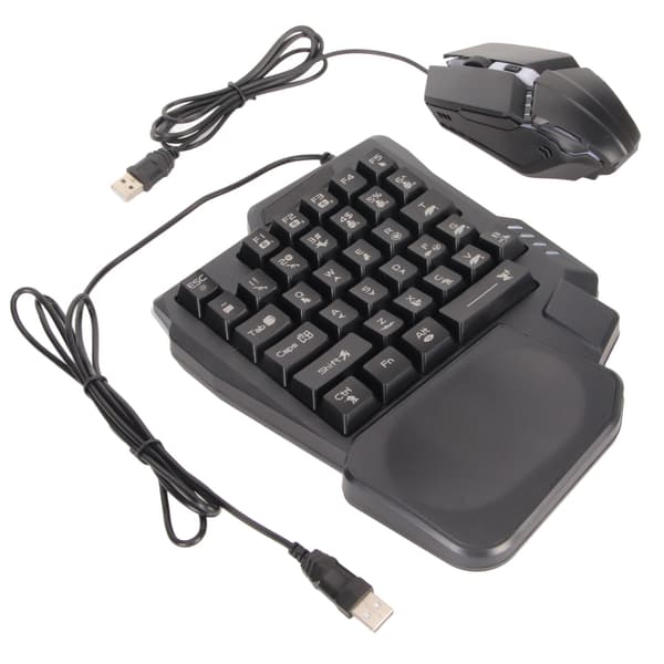 Halv Hånds Gaming Tastatur og Mus Combo Kablet Konverter til Android Harmony iOS 10.0 til 13.3