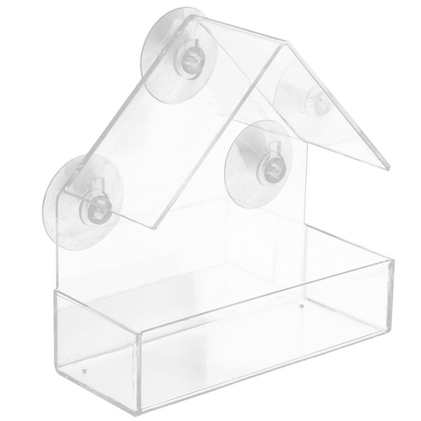 Klar Glas Vindue Fuglefodring Vindue Fuglefoder Klar Akryl Glas Vindue Fuglefoder