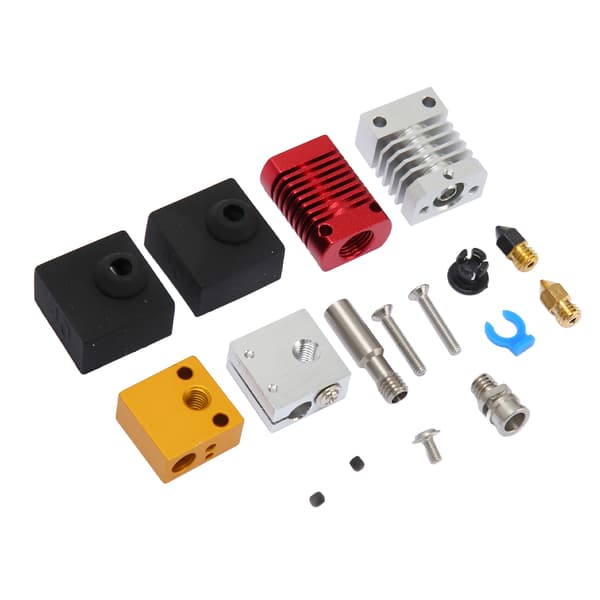 3D-skrivare Extruder Hotend Kit Monterad Mk8 Munstycke Metall Hot End Kit för Ender 3 V2 Ender 3 Pro