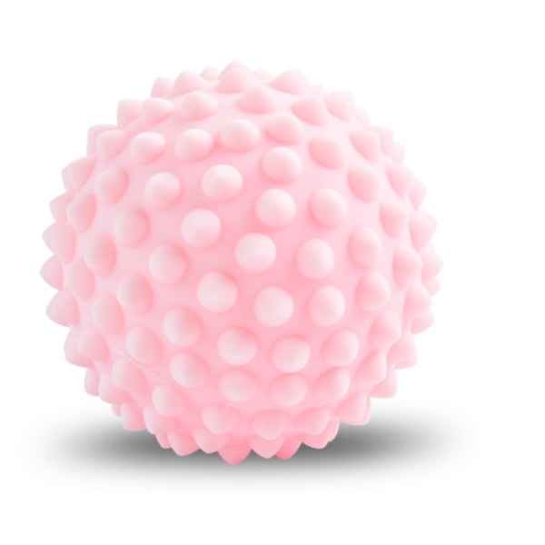 9 cm fasciebold, spidse fasciebold, yogabold fitnessbold, store lige meridianbuler til at stimulere fodballen og nakken (pink, hård)