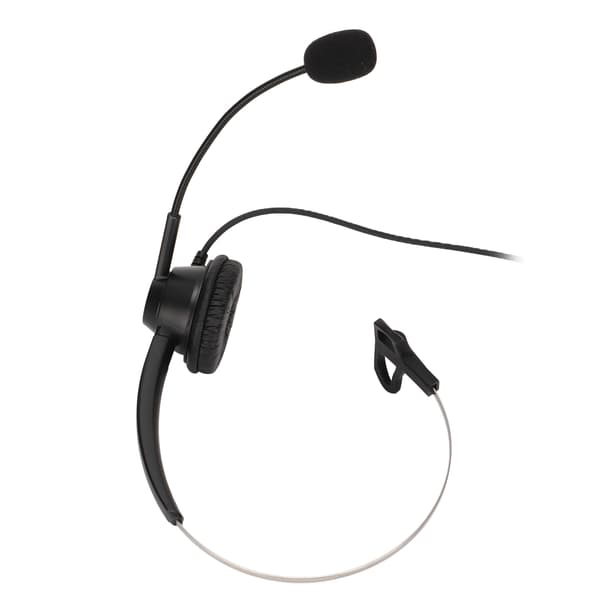 H360 2.5VA Enkelt Sidet Monaural Headset Sort Lydstyrkejustering til 2.5mm Stik