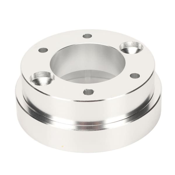70mm Legering Rattnav Adapterplatta för Logitech Momo Sparco 13 14 tum PCD Silver