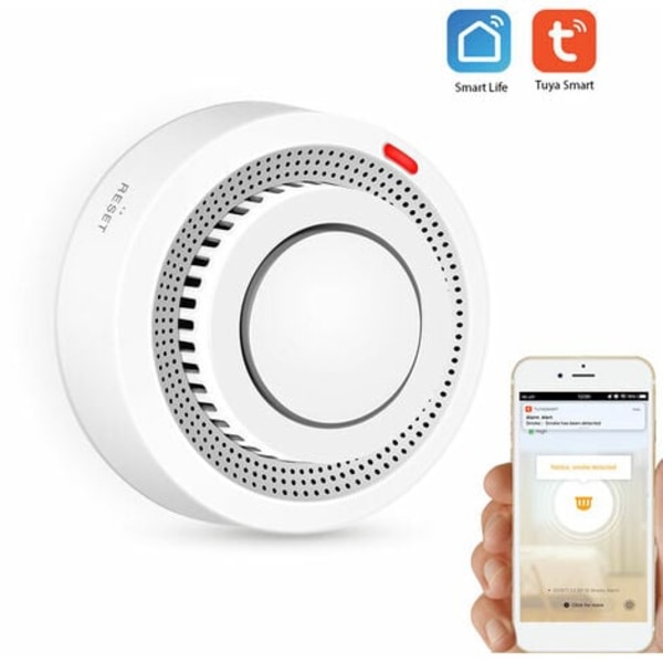 Wifi Røgdetektor Smart Brandalarm Sensor Trådløst Sikkerhedssystem Smart Life Tuya APP Styr Smart Home til Home Kit