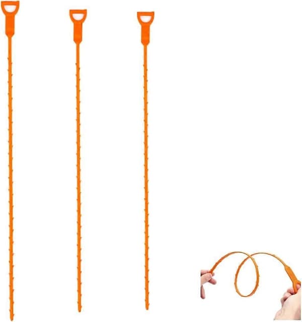 Afløbsslange Hårpropfjerner 25 Tommer Afløbsslange Propfjerner, Afløbsslange Propfjerner, 64 Cm Hårpropbor Til Vask- Og Bruseafløb