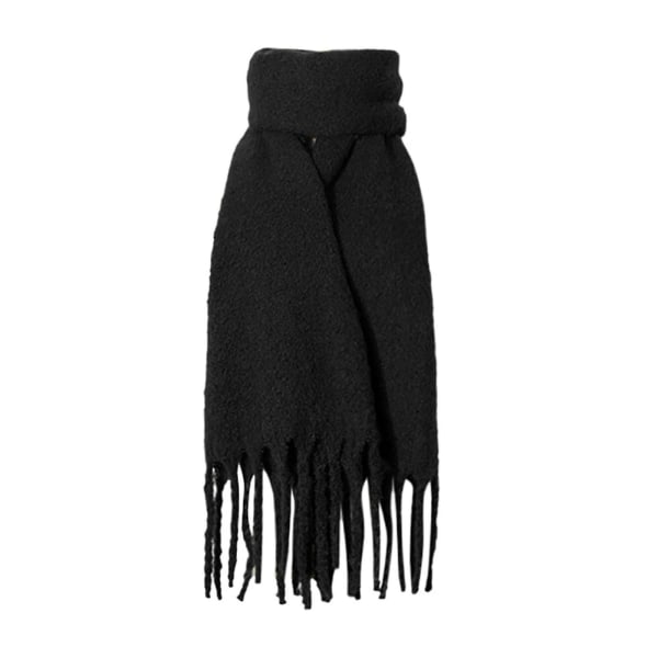 Tørklæder til kvinder clearance sjal kashmir efterår plaid gitter uld tørklæder tørklæde Black