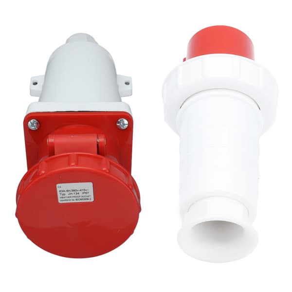 Vandtæt IP67 industriel flystik overflademontering 4 ben 3P+E 380V 415V 63A