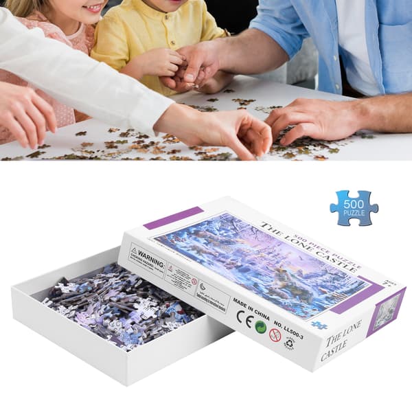 500 st Utsökt Mönster Barnpussel Jigsaw Föräldra-Barn Interaktion Leksaker Gåva (LL5003)