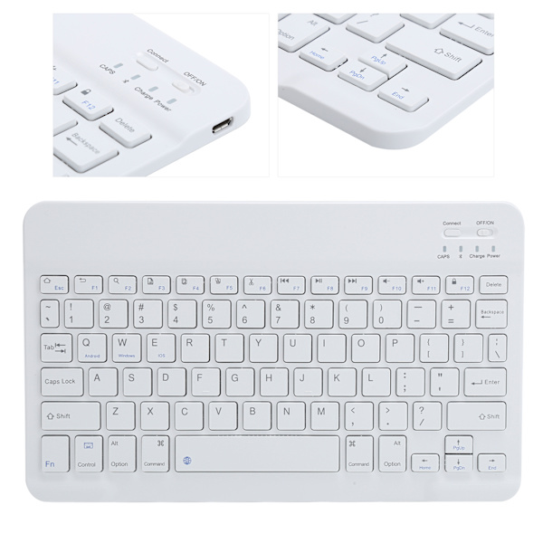 HB030 13 tommer 78 taster Bluetooth 3.0 Bærbart tastatur til tabletcomputere