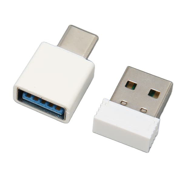 Mini Mouse Jiggler Uopdagelig Automatisk Driverfri USB Musebevæger Wiggler til Computer Hvid