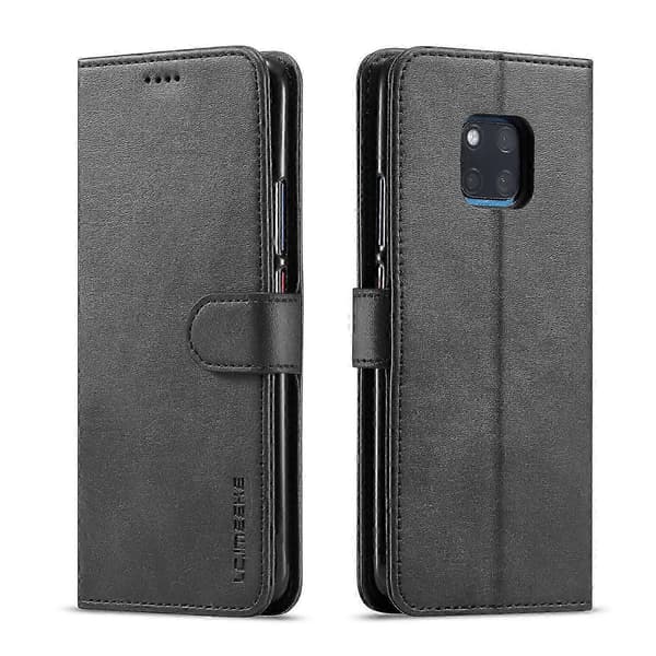 LC.IMEEKE Pung Læder Stander Etui til Mate 20 Pro Black