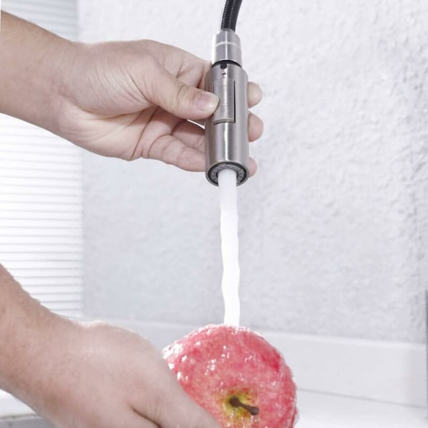 Vaihtokeittiön hana Ruisku Irrotettava keittiöhana 2 toiminto Universal G1/2 harjattu hana, PFS6-2 Kitchen R