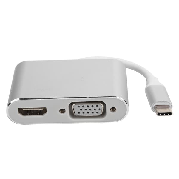 Typ C till HDMI VGA Video Converter Adapter Dock för Telefoner och Laptops