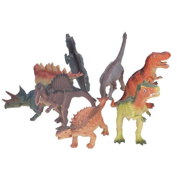 8 stk. Dinosaur Simulationsmodel PVC Tryklydende Dyrelegetøj til Børn