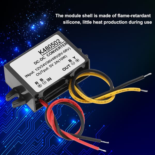 12V 24V 36V 48V till 5V 2A DC Buck Converter Step Down Power Module