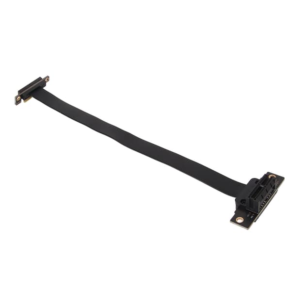 PCIE 3.0 1X Riser Kort Adapter Dobbelt 90 Graders Retvinklet Forlængerkabel 20cm 7.9in
